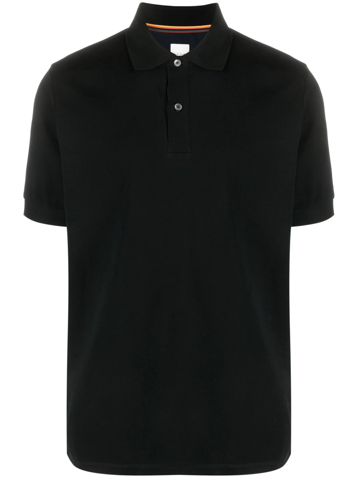 Mens Stripe Placket Polo