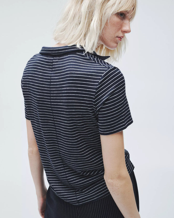 The Knit Stripe Polo