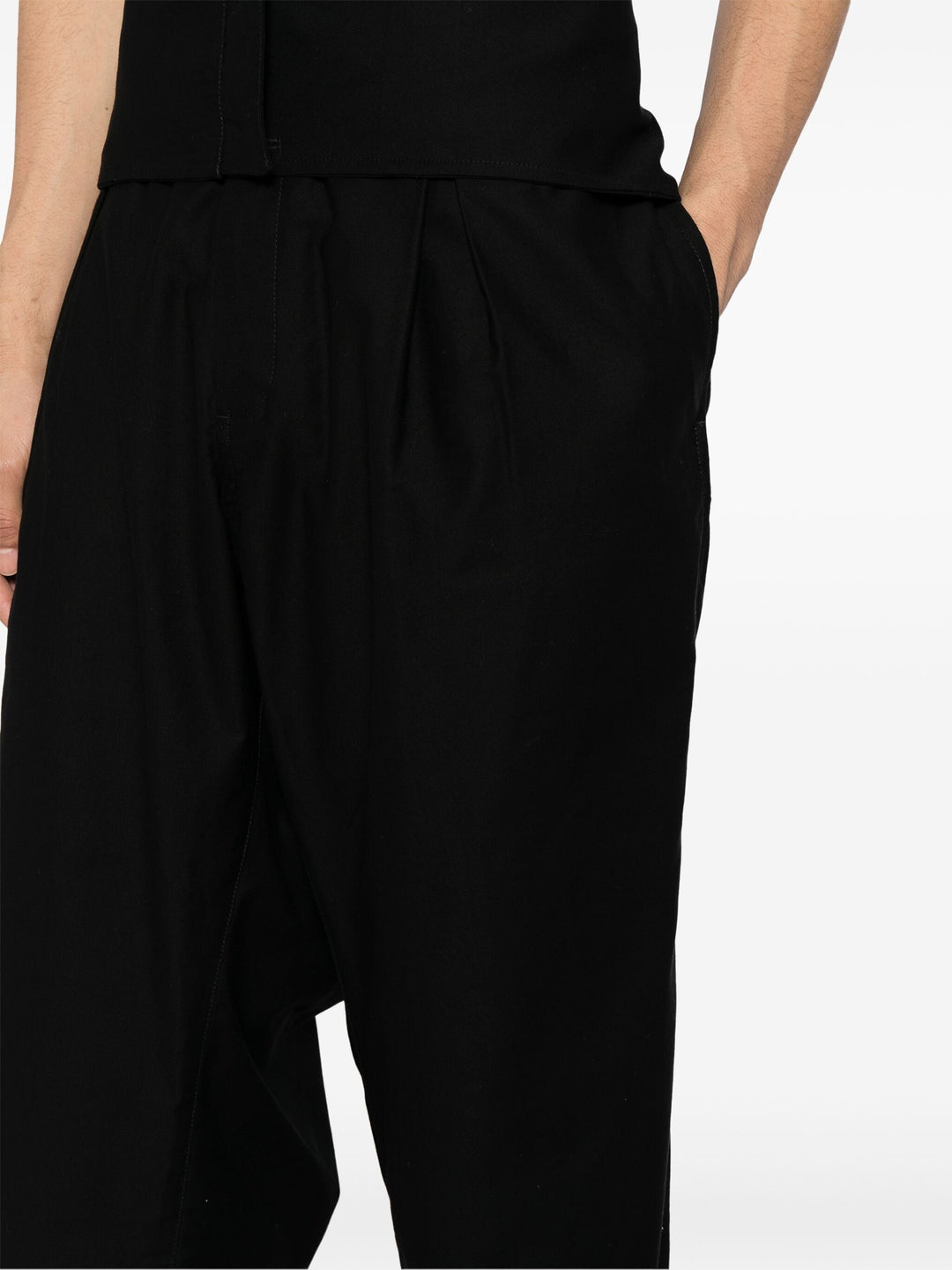 High-Waist Pants Wide Twill