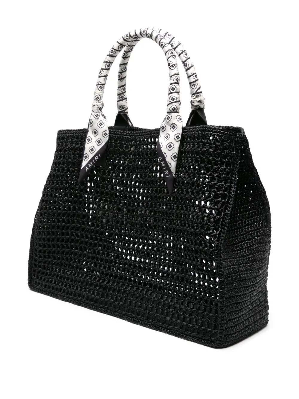 Open Weave Raffia Tote Bag