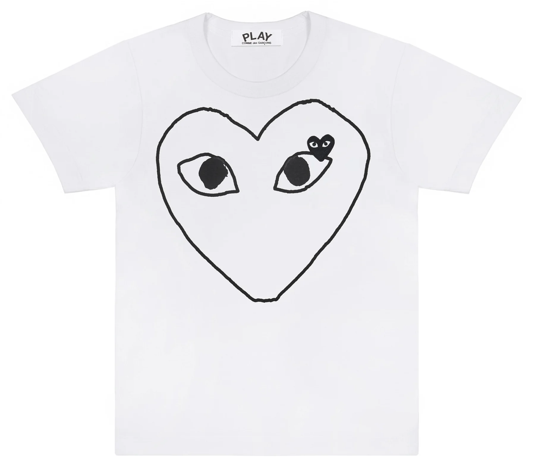 Outline Black Heart Tee Men