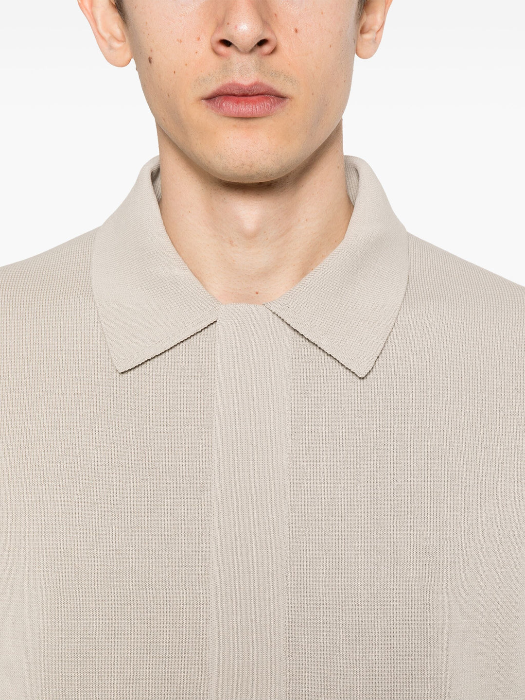 Fine Structured Cotton Viscose Shirt