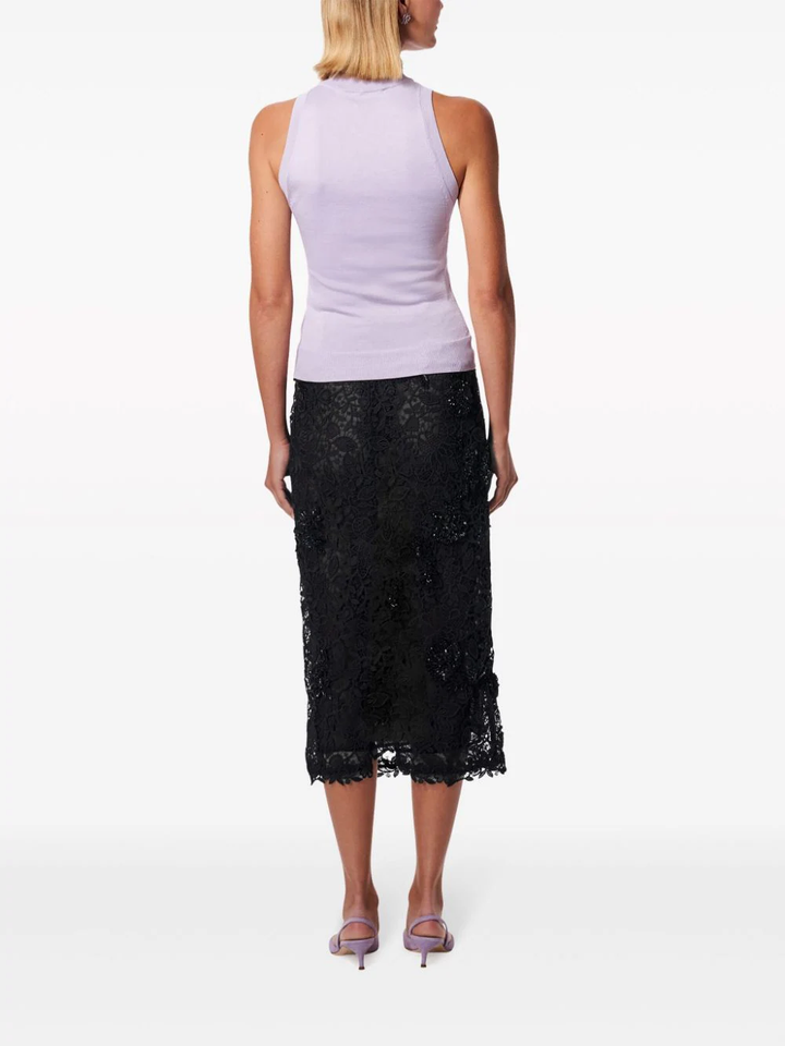 Sleeveless Turtle Neck Knit Top