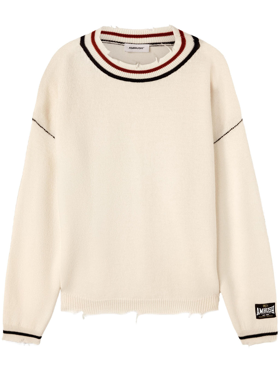 Rib Knit Crewneck Tofu Sweatshirt