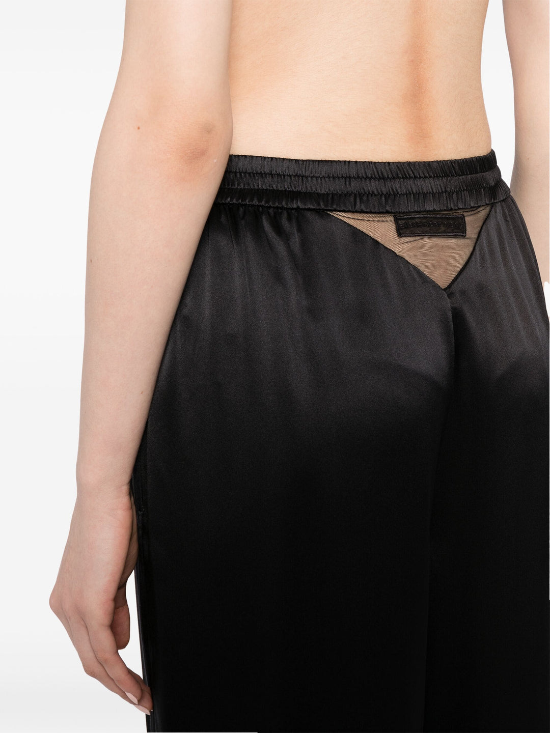 Logo Cutout Boxer-Style Pant In Silk