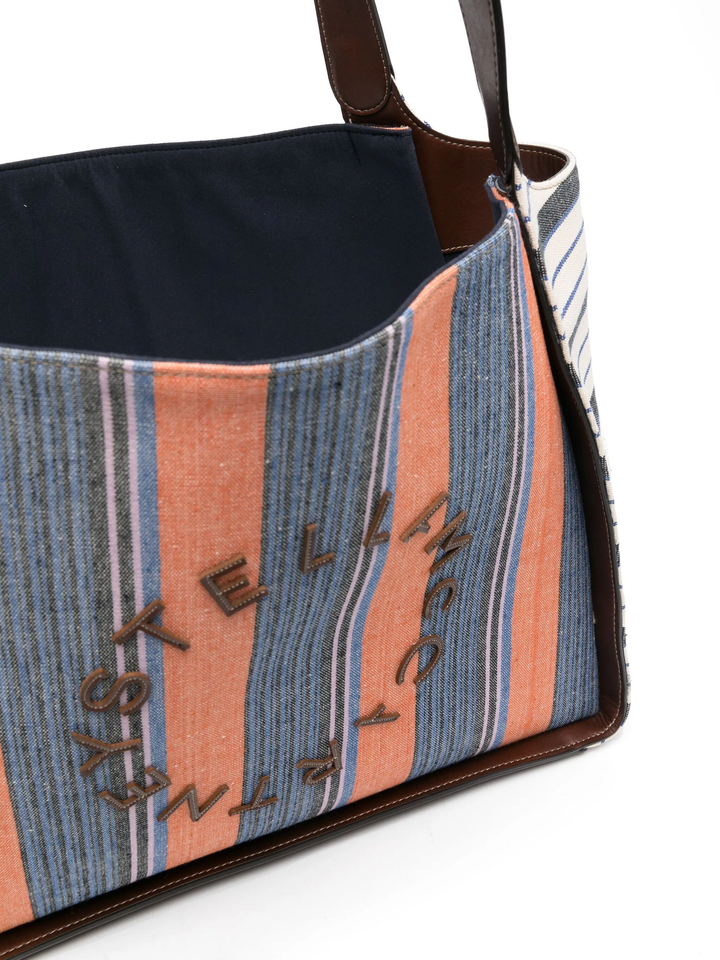 Tote Logo Eco Striped Cotton