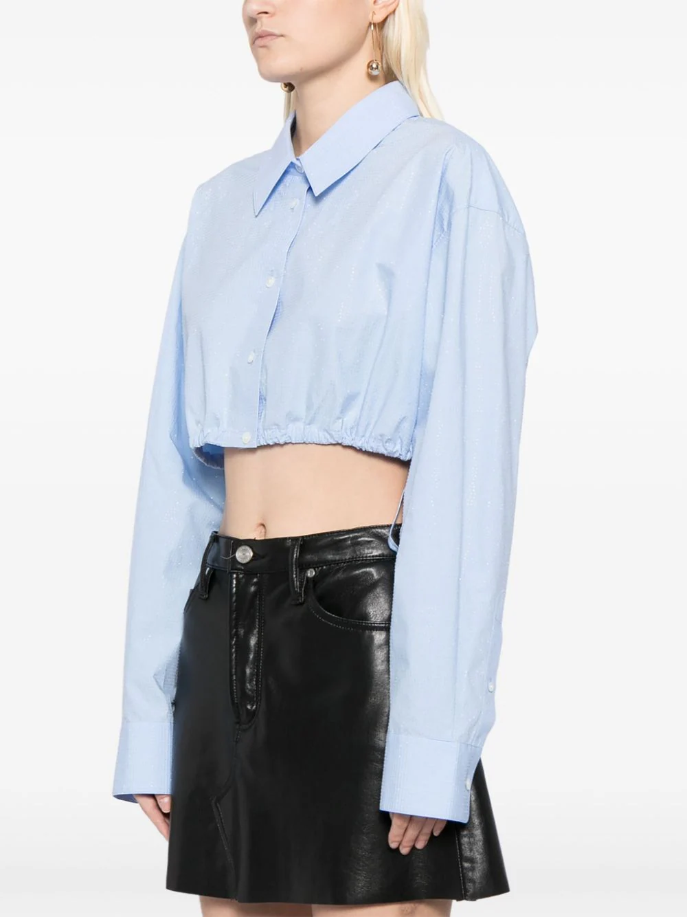 Hotfix Drawstring Cropped Top