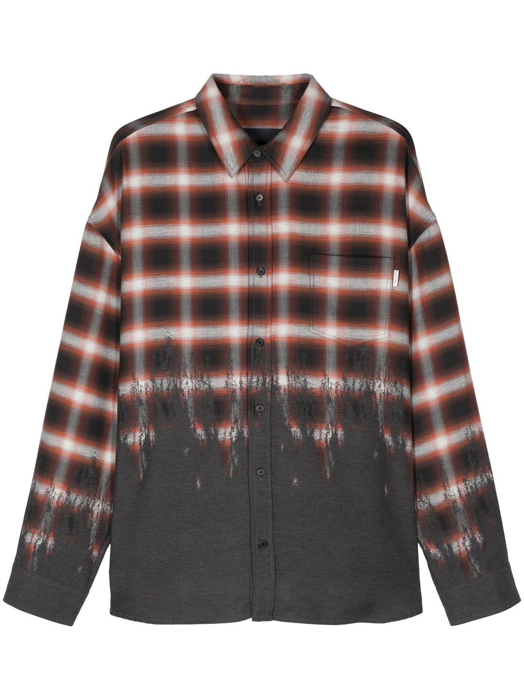 Loose-Fit Border Check Shirt