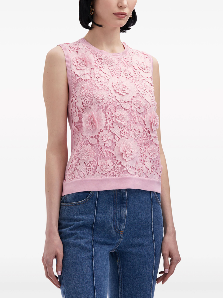 Floral Guipure Inset Tank