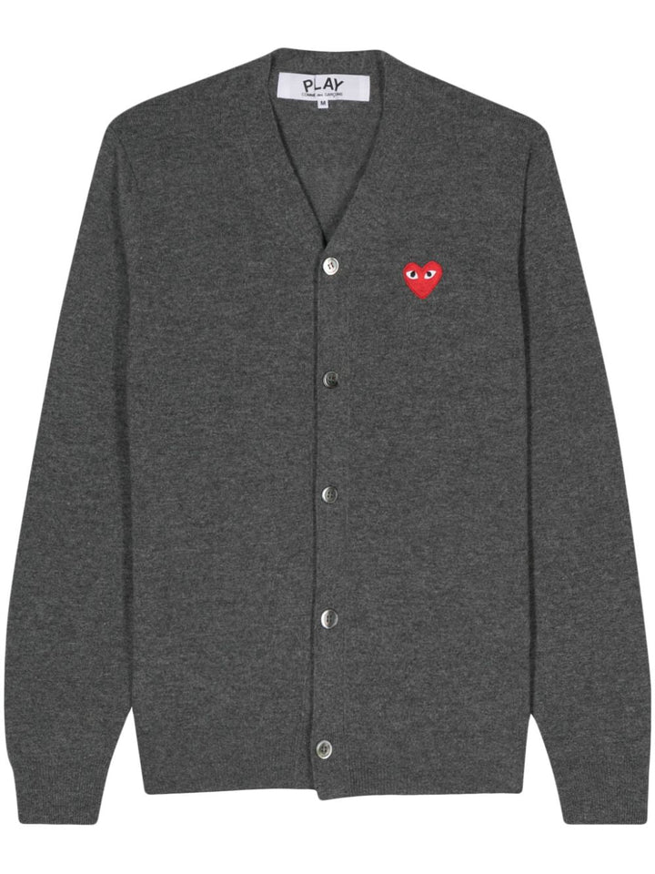 Red Emblem Cardigan Unisex