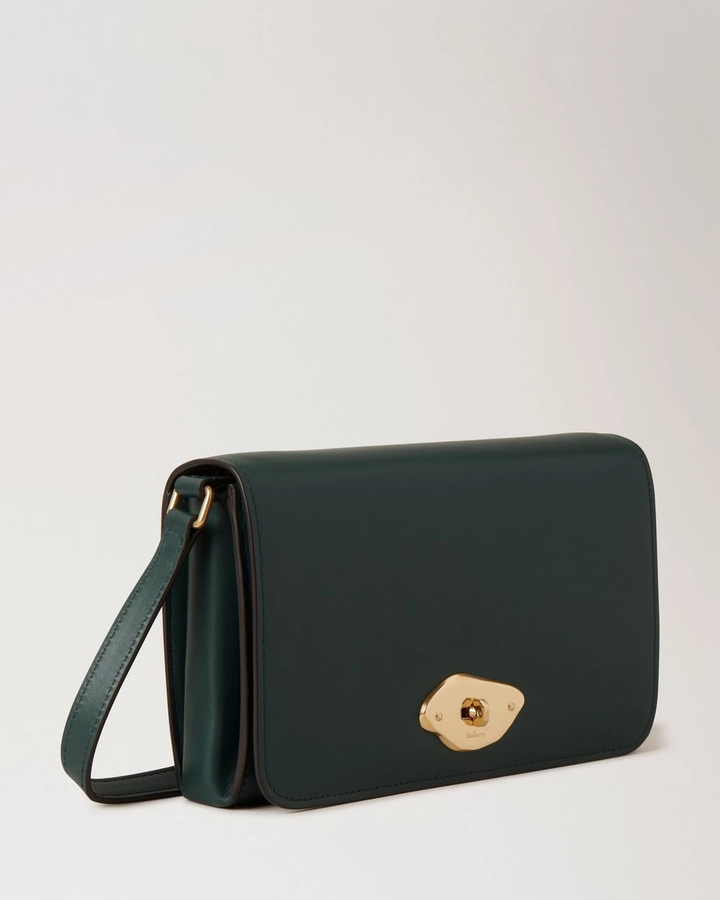 Lana Wallet On Strap Mulberry Green High Gloss Leather