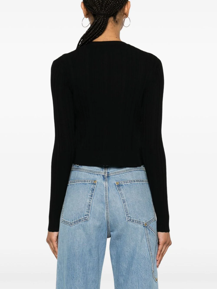 Light Viscose Rib Cardigan