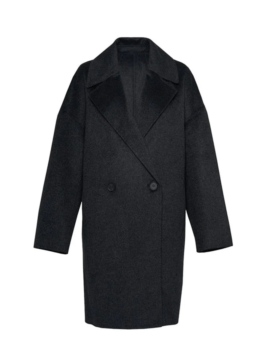 Double Face Cashmere Hand-Stitched Coat Unisex
