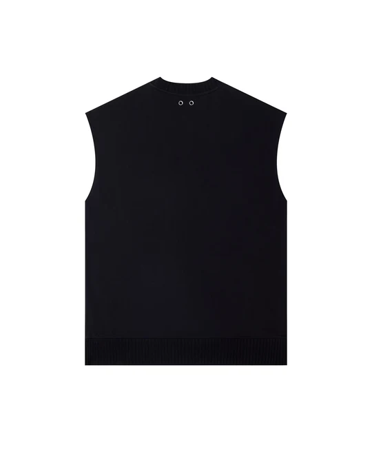 Crewneck Rolled Sleeveless T-Shirt