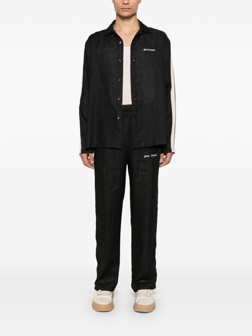 Classic Logo Linen Trackpants