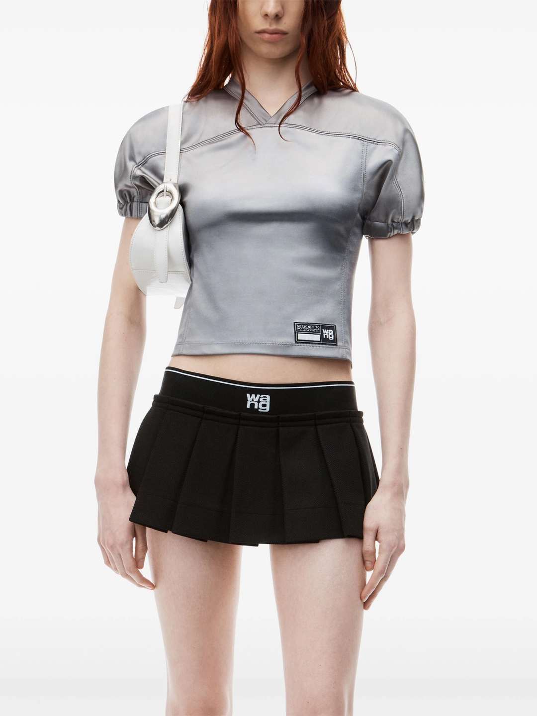 Logo Cheerleader Mini Skirt In Pique