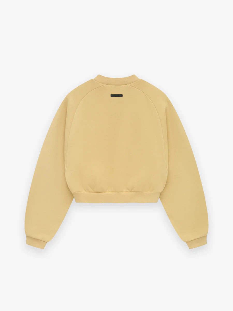 Fleece Cropped Crewneck Sweatshirt Women