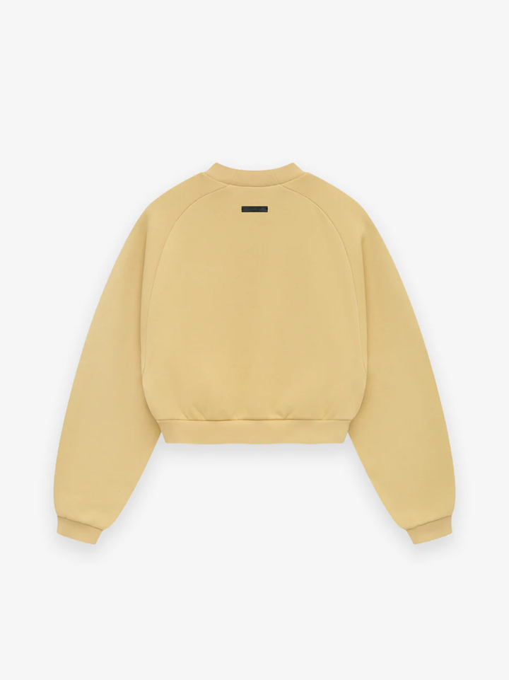 Fleece Cropped Crewneck Sweatshirt Women