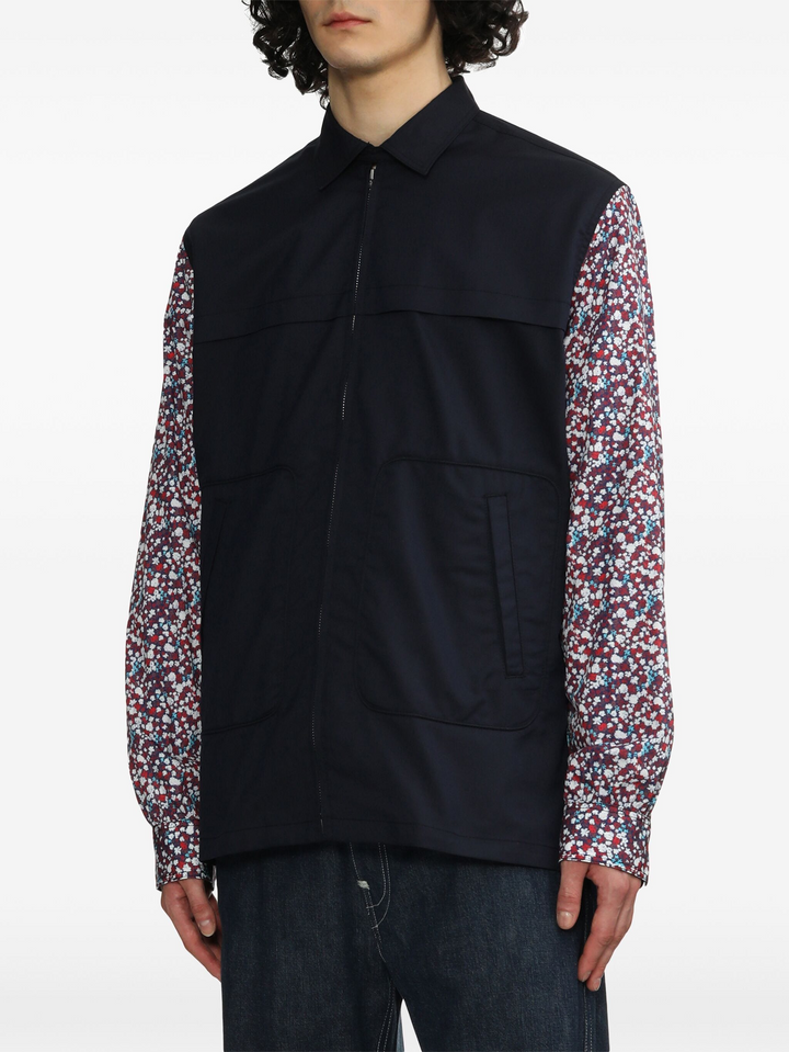 Small Flower Pattern Cotton Shirt