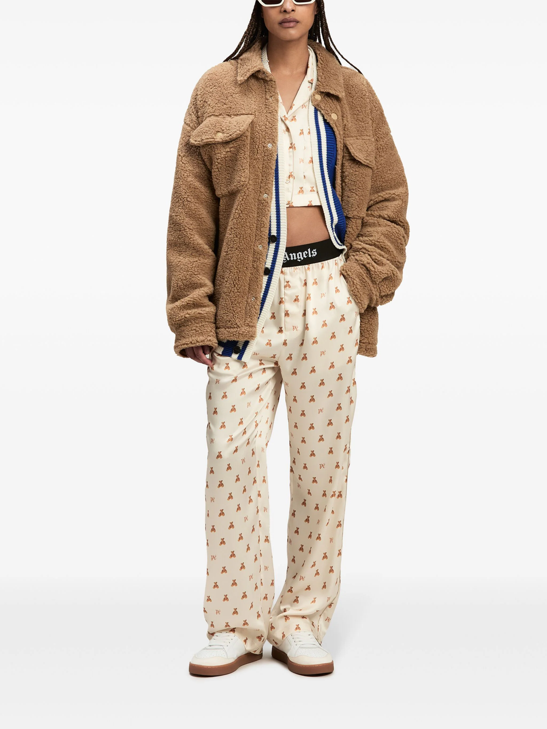 Mini Bear Monogram Crop Shirt