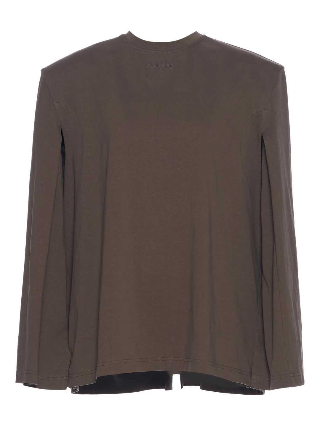Khaki Cape-Style Jersey Top