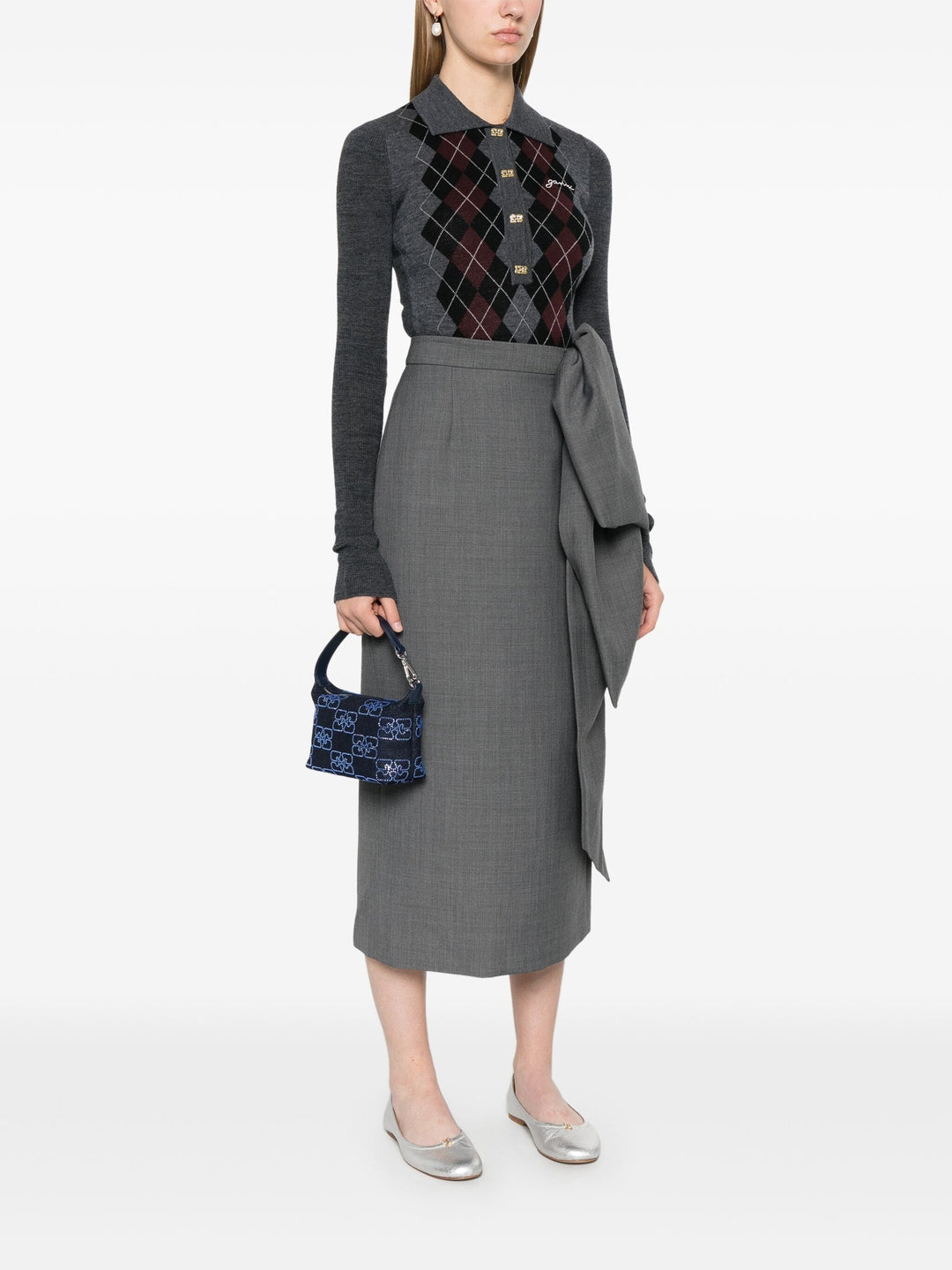 Butterfly Small Pouch Denim