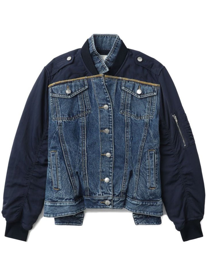 Hybrid Denim Flight Jacket