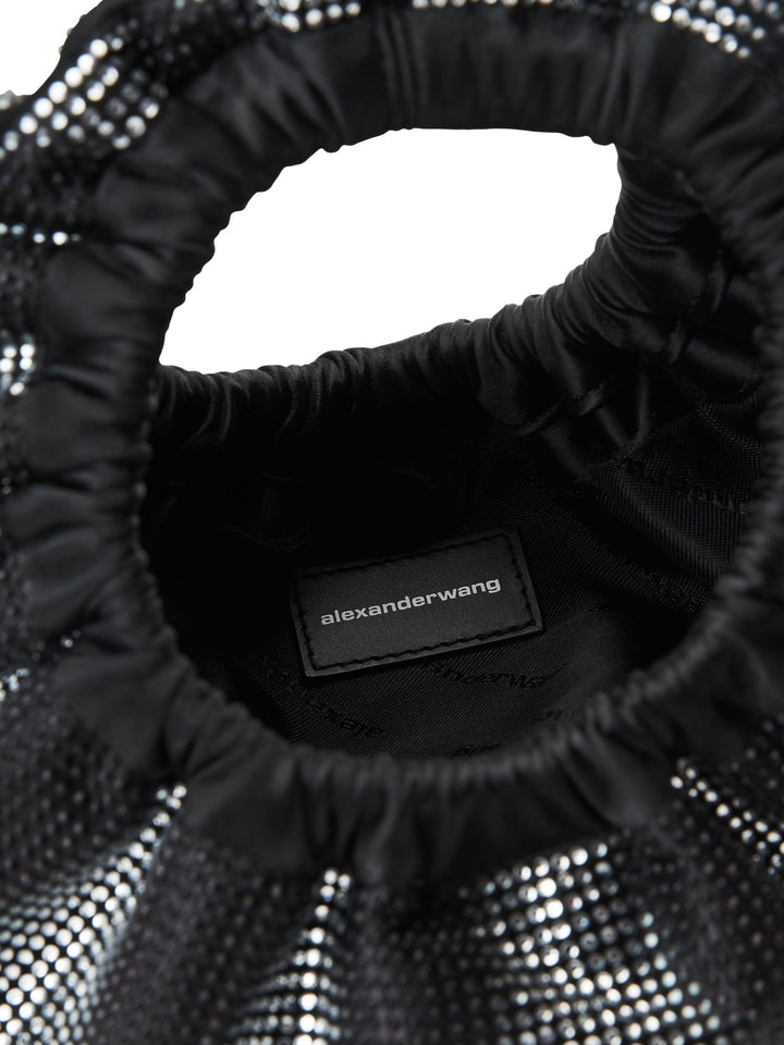 Crescent Mini Bag In Distressed Crystal Hotfix