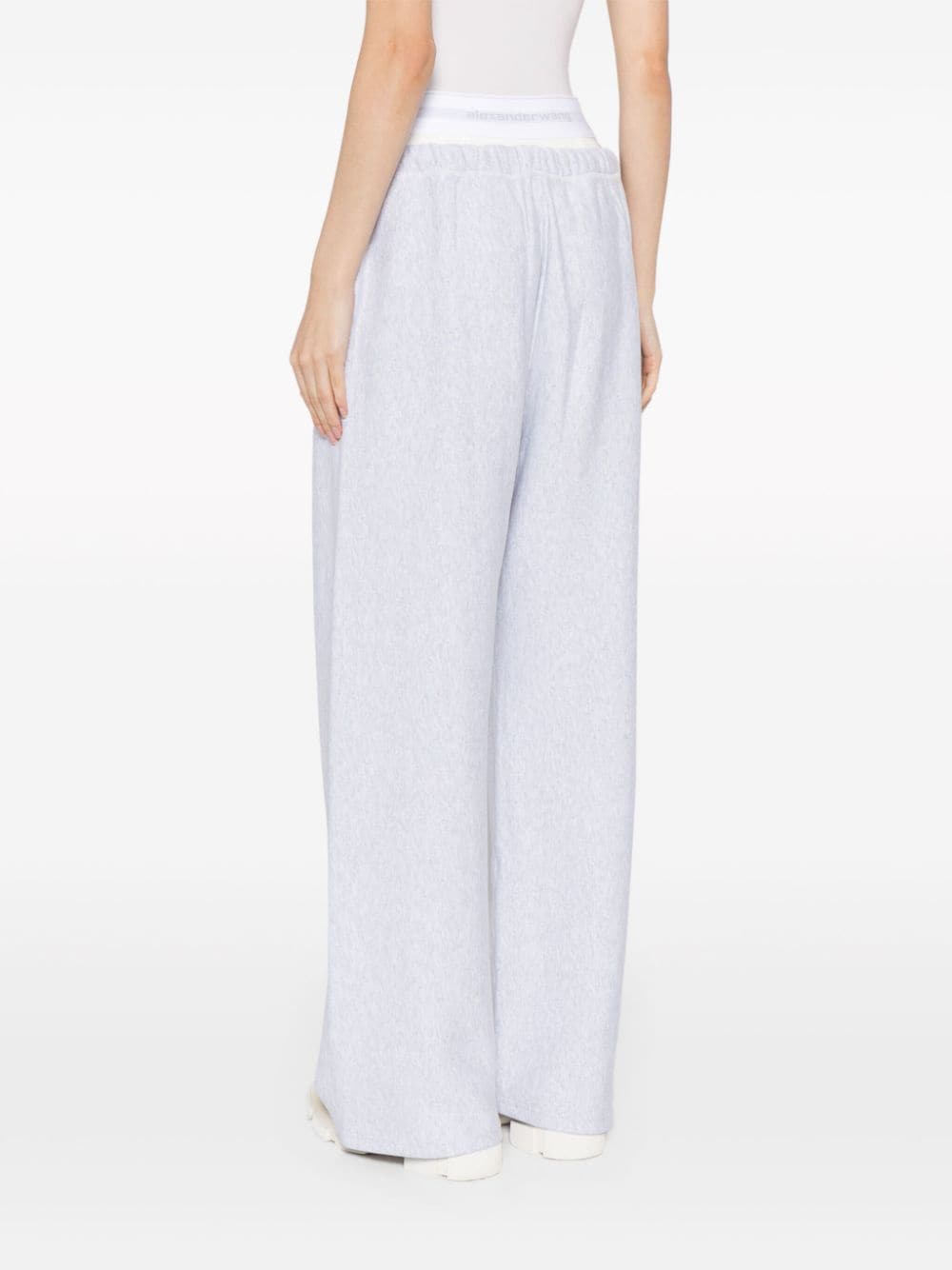 Wide Leg Sweatpants With Pre-Styled Logo Brief Waistband
