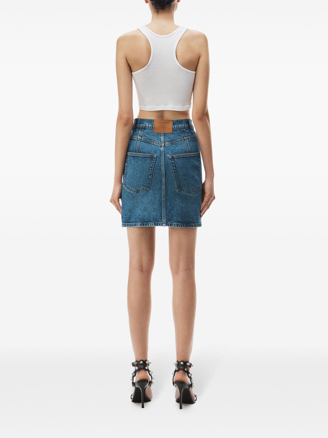 High-Waist Miniskirt In Comfort Stretch Denim