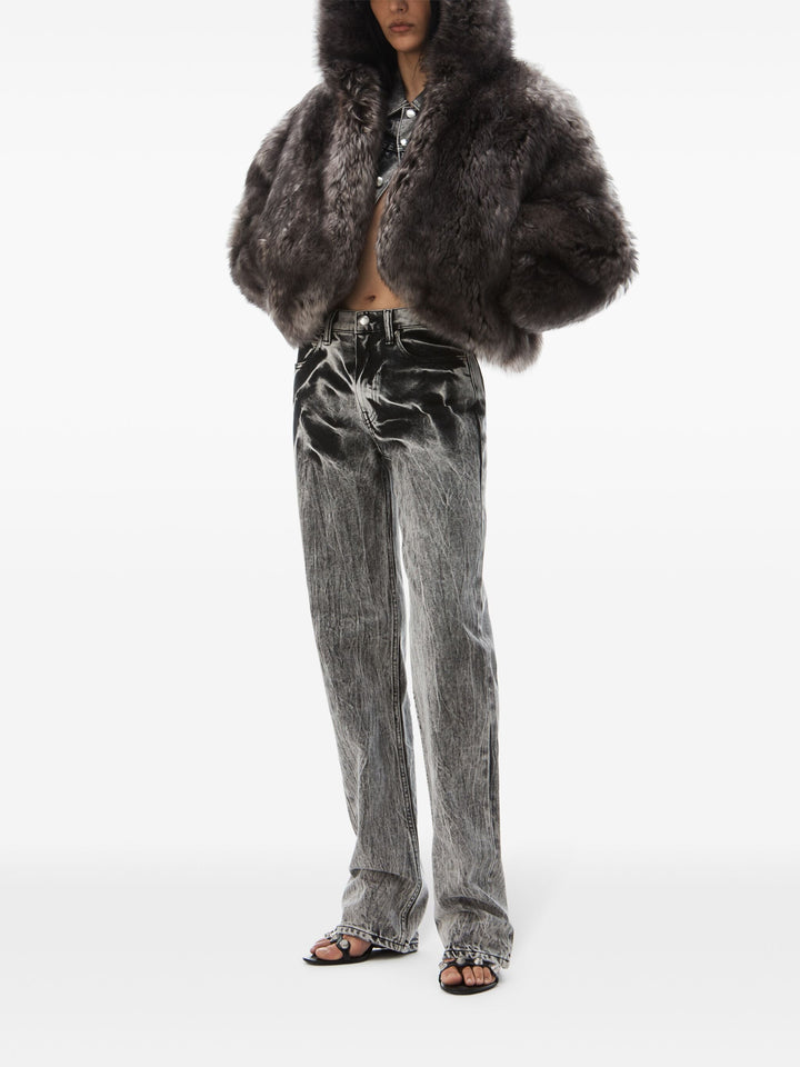 Blade Logo-Embroidered Ez Mid-Rise Wide-Leg Jeans