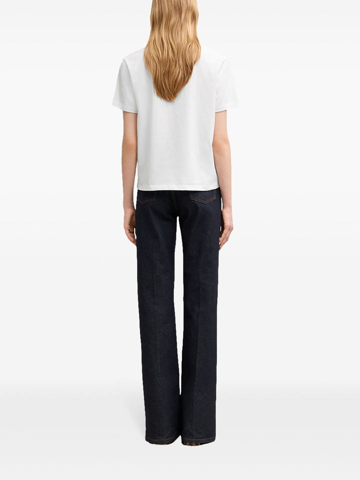 White Cotton Ami De Coeur T-Shirt