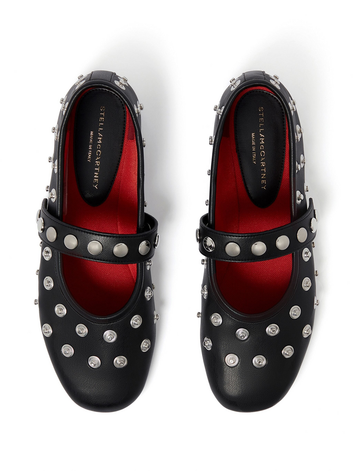 Ryder Popper-Studded Ballet Flats