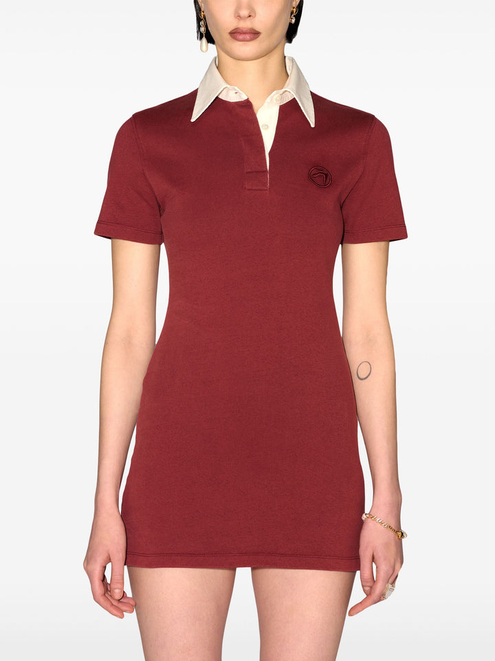 Rugby Shirt Dress Russet Brown