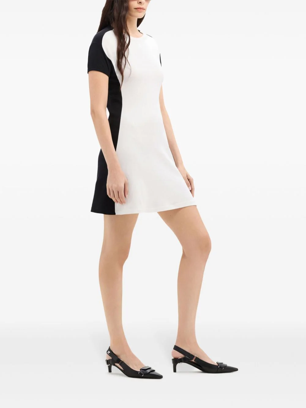 Contrast Frame Mini Dress