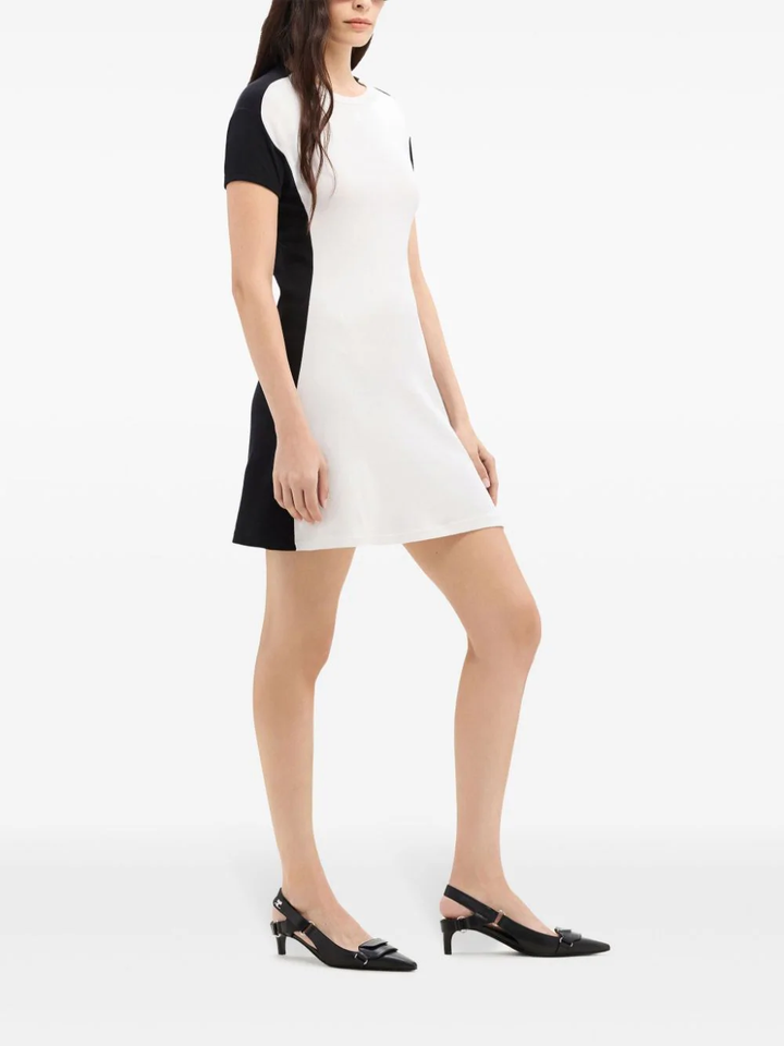 Contrast Frame Mini Dress
