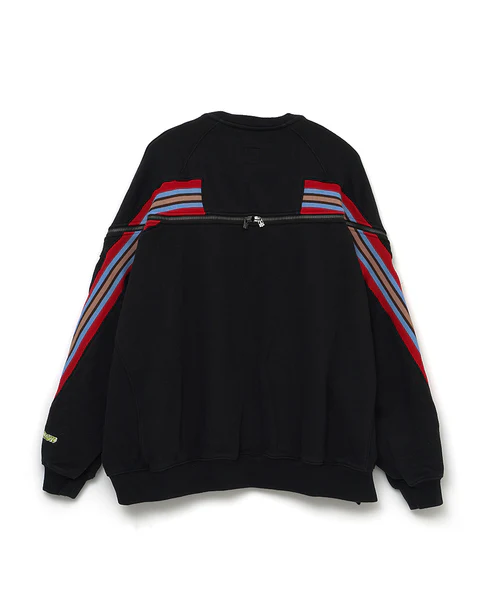 Zipper Rib Sweatshirt