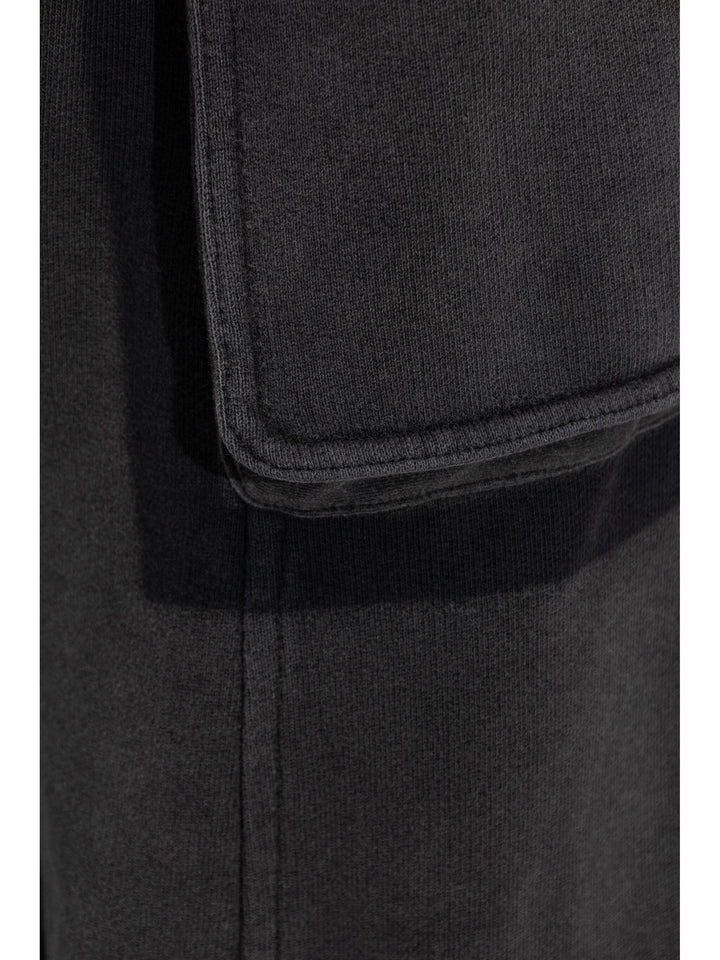 Oversized Cargo Sweatpants In Cotton Terry