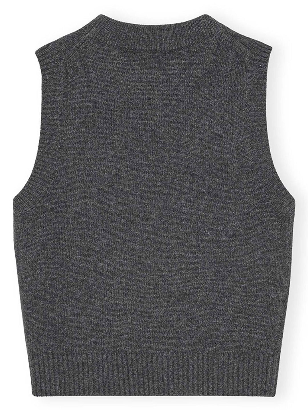 Graphic Wool Mix Cats Vest