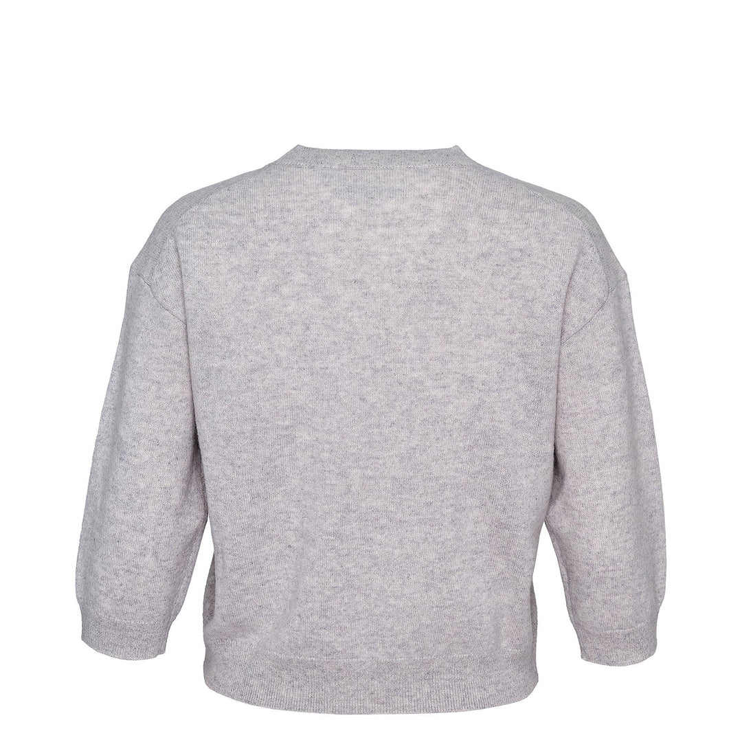 Recycled Cashmere Crew Cropped Sweater