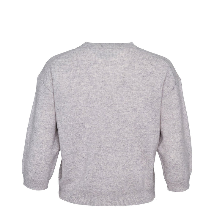 Recycled Cashmere Crew Cropped Sweater