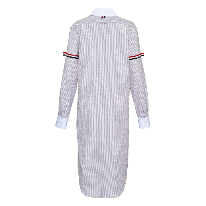 Knee Length Point Collar Dress