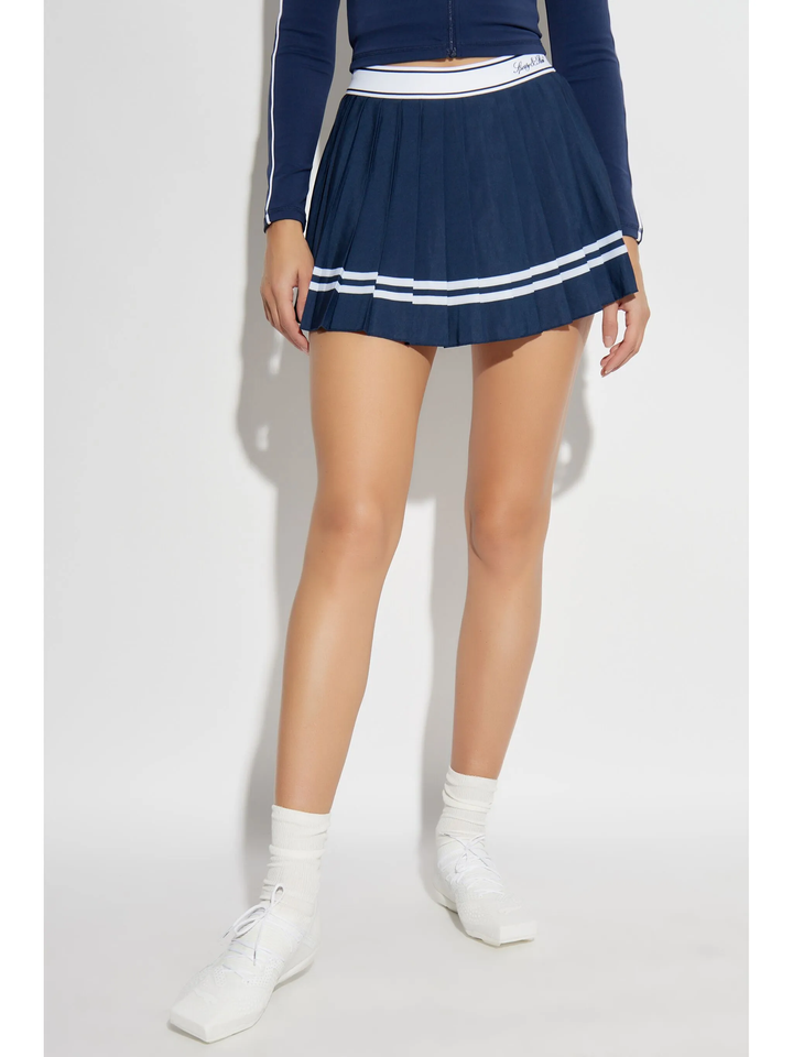 Vendome Script Pleated Skirt
