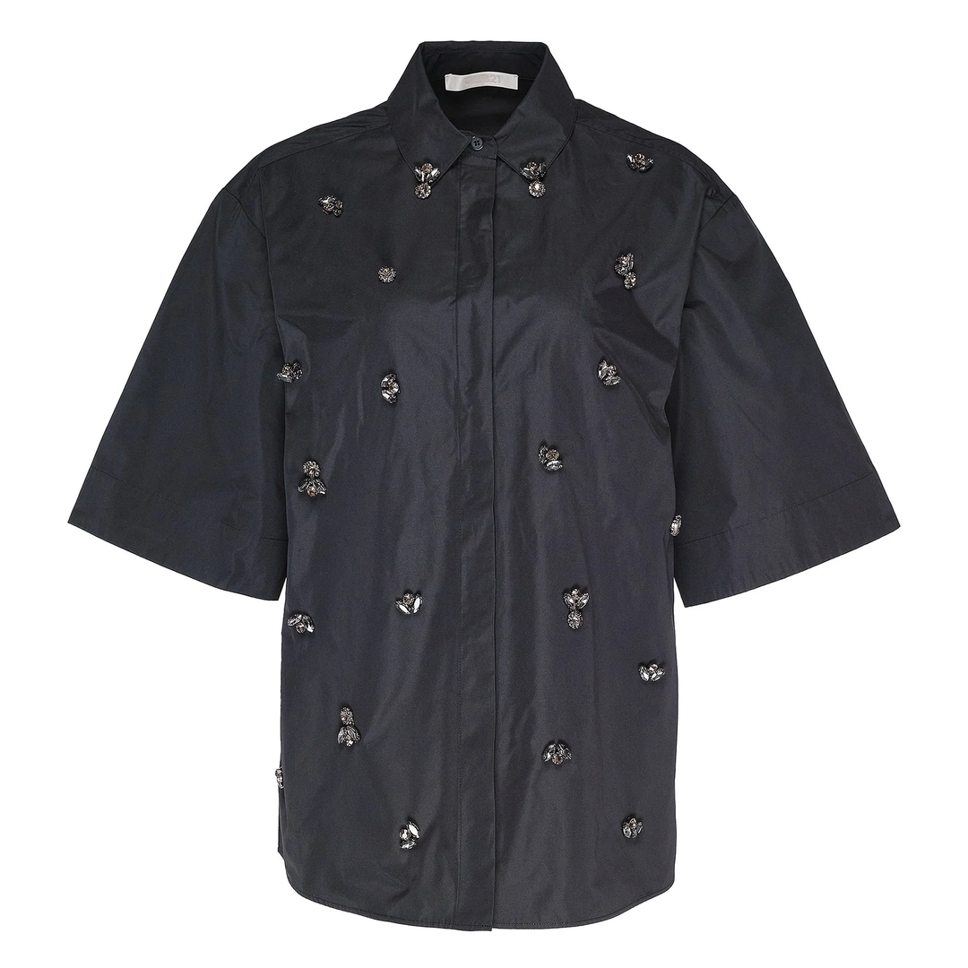 Sheen Parachute Poly Overshirt