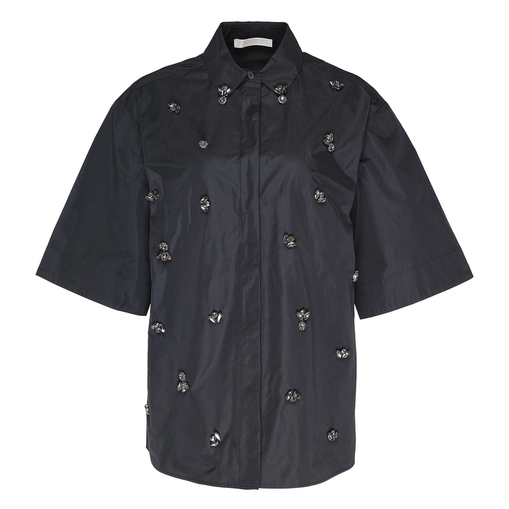 Sheen Parachute Poly Overshirt