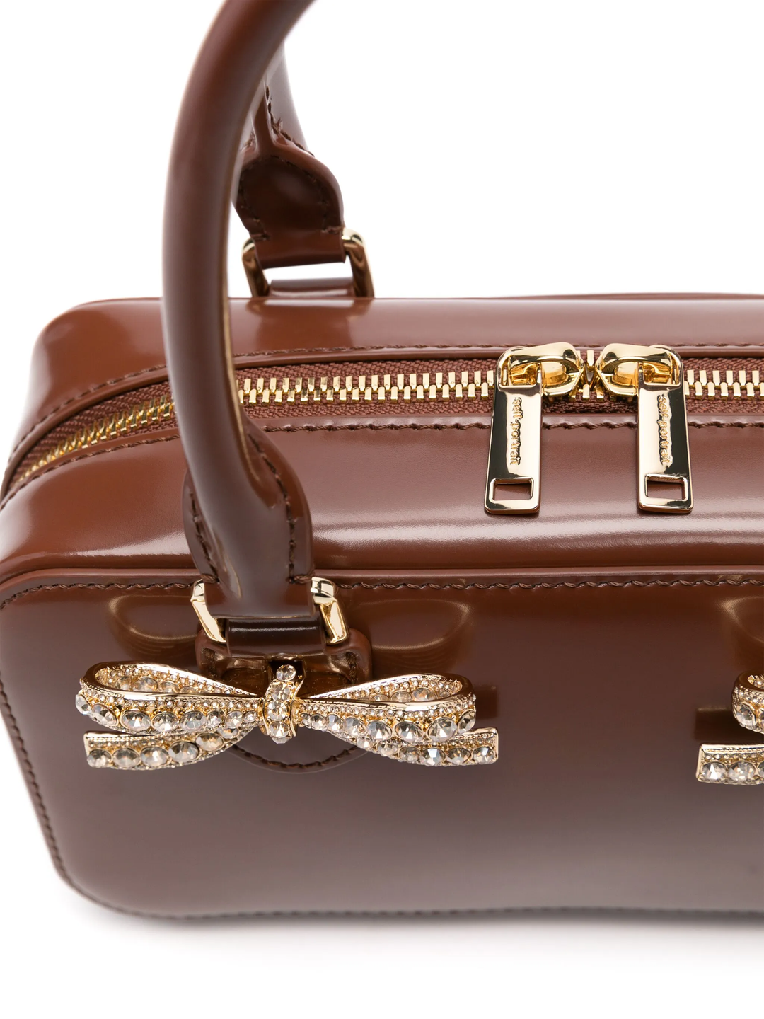 Brown Leather Mini Tote Bag