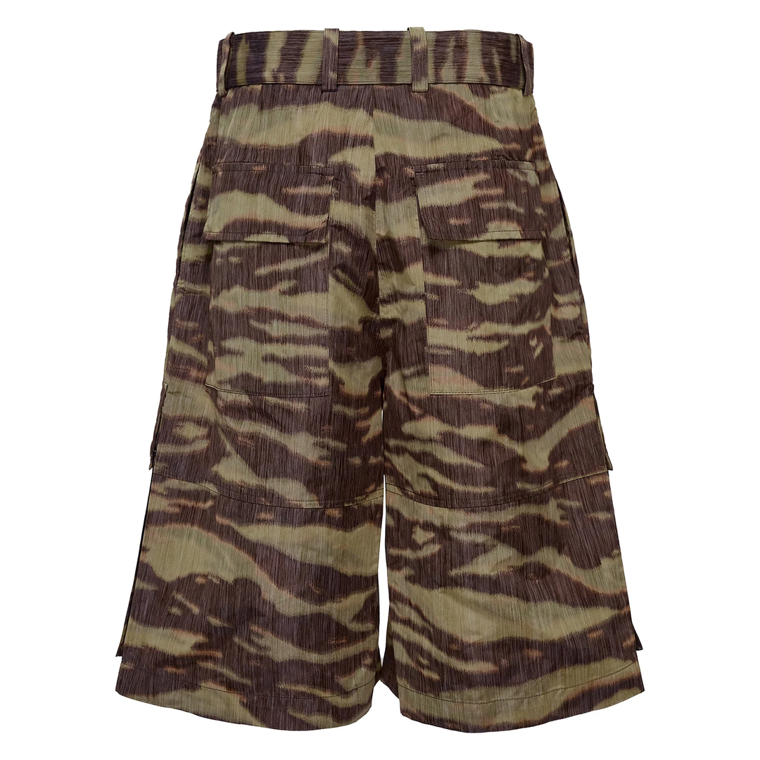 Relaxed Fit Camouflage Chino Shorts