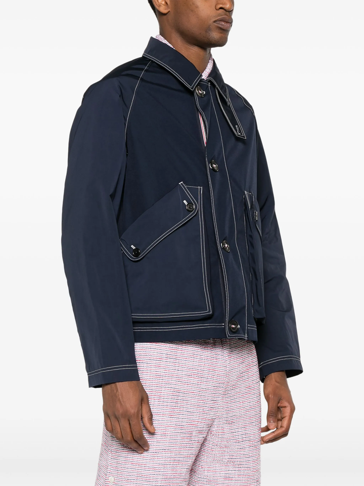 Typewriter Cloth Cropped Field Jacket Men