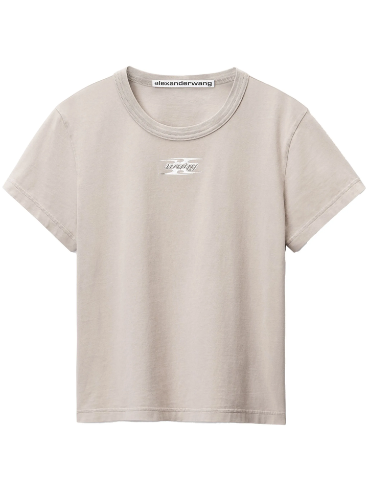 Shrunken Tee With Blade Logo