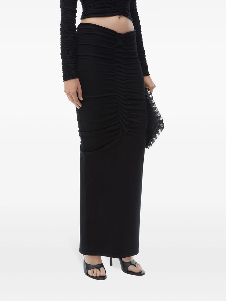 Ruched Maxi Skirt